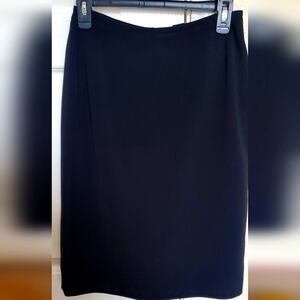 Simple Classic Black Career Skirt